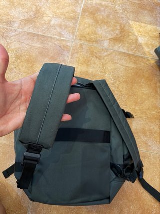 Mochila verde estilo cabina