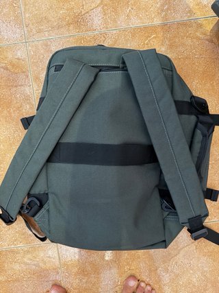 Mochila verde estilo cabina