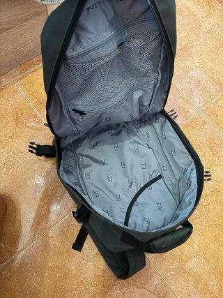 Mochila verde estilo cabina