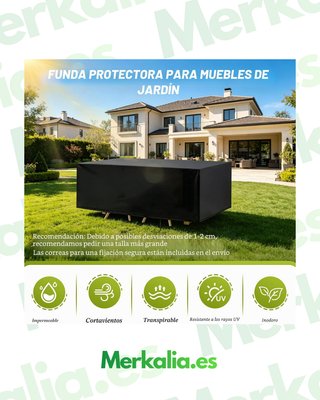 FOGLIA PER MOBILI DA GIARDINO 420D 270X180X89CM IMPERMEABILE