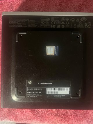 HP Prodesk 600 G3 Mini PC Intel i3