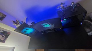 Escritorio Gaming IKEA UTESPELARE Negro 160x80