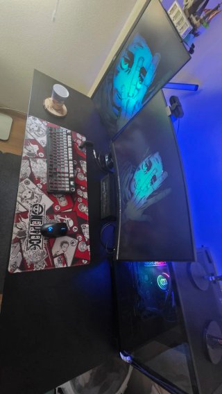 Escritorio Gaming IKEA UTESPELARE Negro 160x80