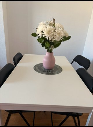 Mesa extensible blanca Ikea