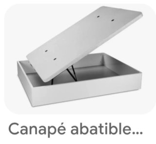 Canapé abatible 135x190 cm nuevo