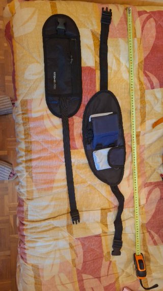 Pack de 2 Riñoneras una para botella de agua.