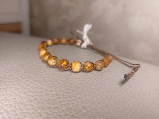 Bracciale Shamballa diaspro + pietra paesina