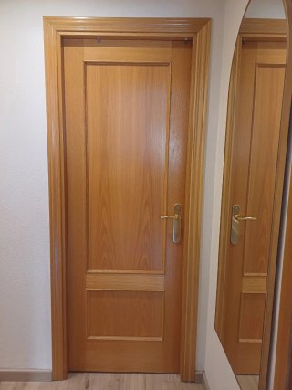 Puertas de paso roble con cristal