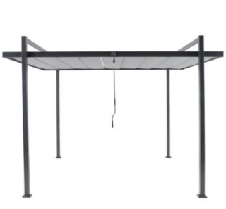 Pérgola Bioclimática Aluminio y Tela