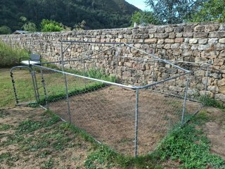 Perrera metálica exterior medida 3 x 3