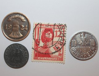 Sello y Monedas Nazi, ORIGINAL Tercer Reich