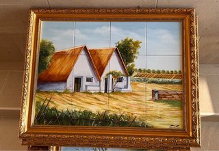 Pintura Barraca Valenciana Marco Dorado