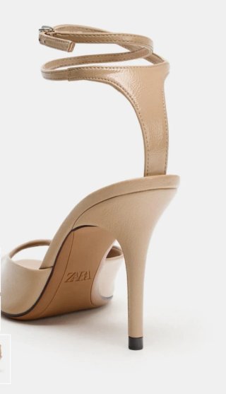 Zapatos tacón Zara beige sin estrenar