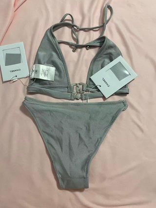 Bikini Chanel Argento Taglia S/36