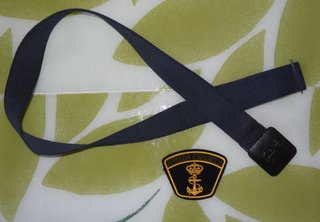 Cinto y parche Transición años 80. ARMADA ESPAÑOLA