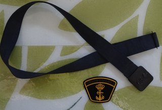 Cinto y parche Transición años 80. ARMADA ESPAÑOLA