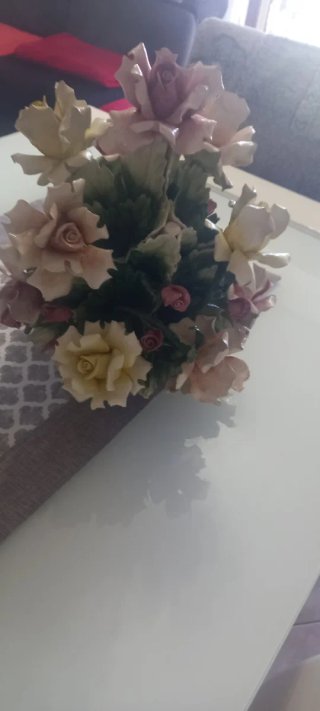 Vaso Fiori Capodimonte Porcellana