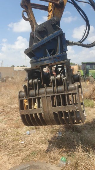 Pinza escollera para excavadora 20tn