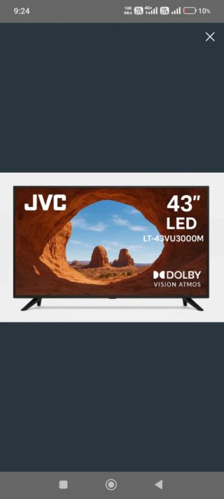 TV JVC 43 LED 4K