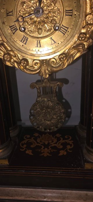 Orologio Francese Metà '800 da tavolo a portale n8