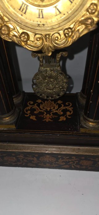 Orologio Francese Metà '800 da tavolo a portale n8