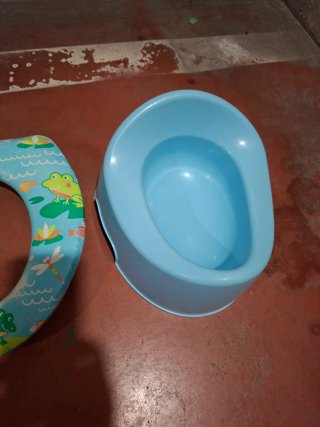 Reductor WC infantil azul con dibujos