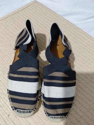 Sandalias Rayadas Mujer
