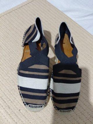 Sandalias Rayadas Mujer