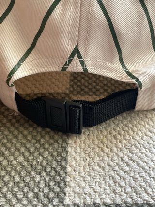 Gorra Carhartt WIP Blanca Rayas Verdes