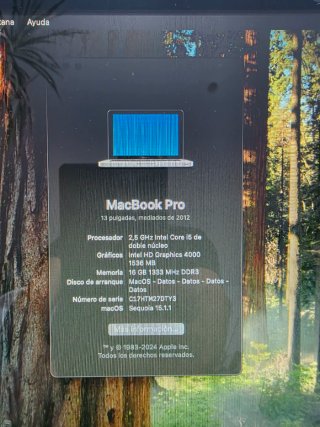 MacBook Pro 16GB RAM 2TB HDD 256GB SSD Mid2012