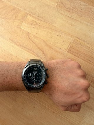 Reloj Seiko Cronógrafo Negro 100M