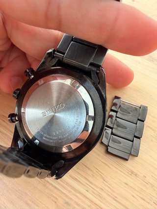 Reloj Seiko Cronógrafo Negro 100M