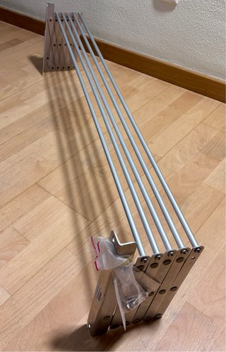 Tendedero extensible de acero para pared - nuevo