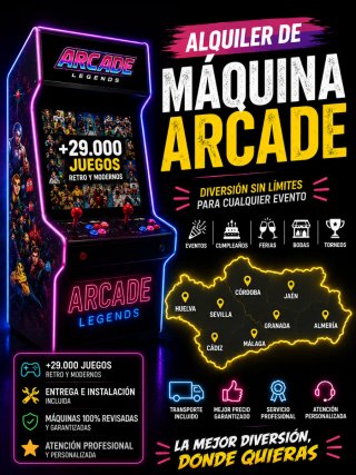 Alquiler Máquinas Recreativas Arcade