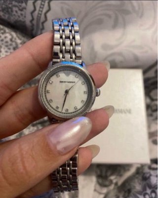 Orologio Emporio Armani Argento e Bianco