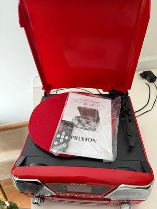 Prixton VC500 Tocadiscos cd/sd/usb Portátil Vintag