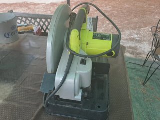 Tronzadora metal  Ryobi + 4 discos y base