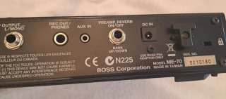 Pedalera Boss ME-70 + Fuente alimentación y manual