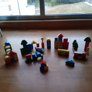 Bloques de construcción de madera