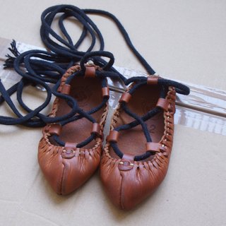 Albarcas cuero T22 + medias lana niño