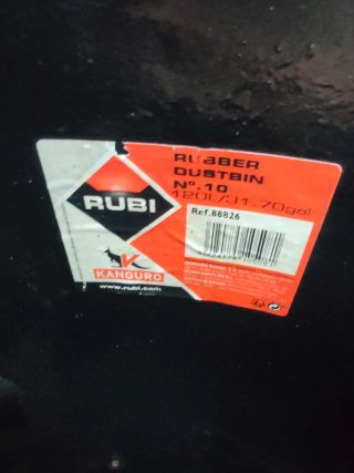 Cubo basura 120L negro