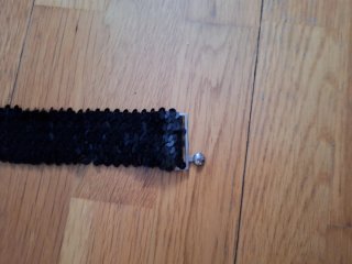 Cinturón de lentejuelas negro