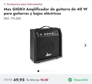 Amplificador GEKIT Negro PRECIO NEGOCIABLE
