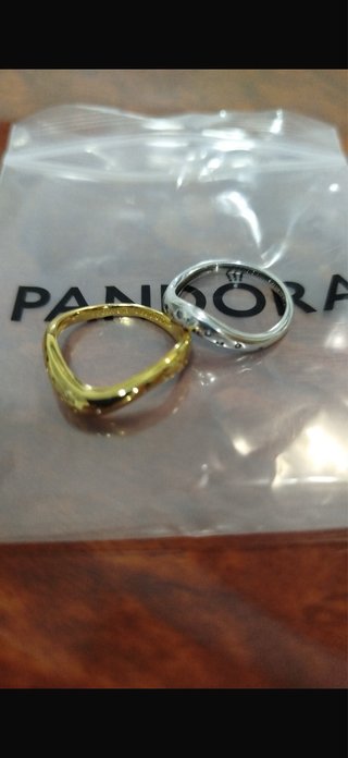 Pandora Anillos Oro y Plata con Circonitas