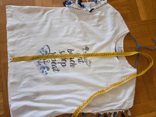 Camiseta Chill&Buy Talla S Estampado Marino blanca