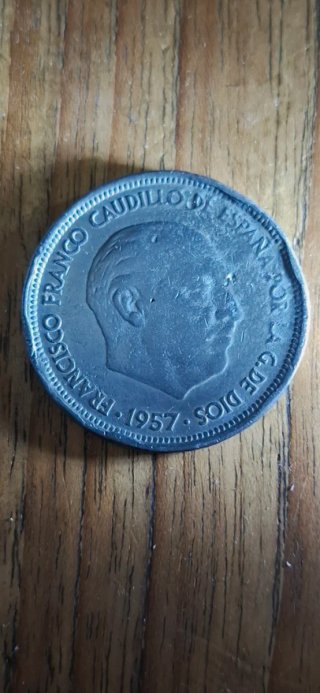 Moneda 50 Pesetas 1957 Rara