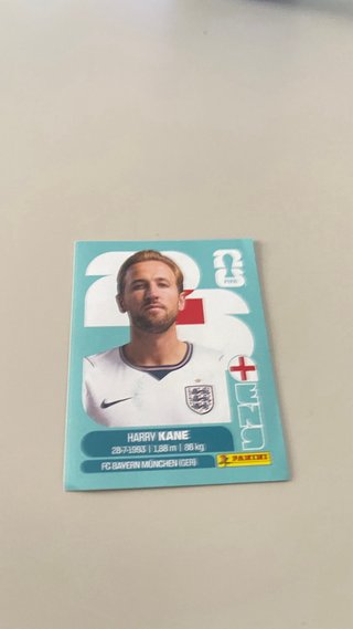 Cromo Panini Harry Kane Inglaterra 2026