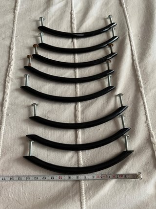 Tiradores negros para muebles (lote)