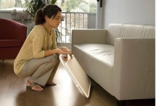 Mesa plegable blanca