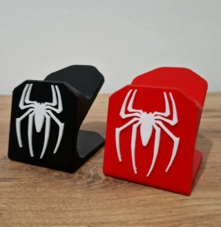 Soporte mando Spiderman araña negro y rojo